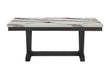 D1319 Blk/Wht Dining Table, 4 D1319 Lt Grey DC & D1319 Lt Grey Bn