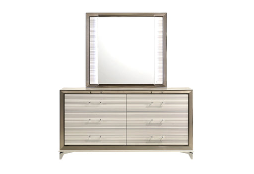 Zambrano White Mirror with LED
