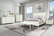 Lyra Beige Nightstand with USB