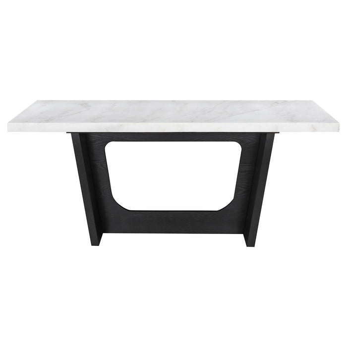 Sherry Rectangular Marble Top Dining Table set