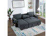 U0202 Dark Grey Reversible Pull Out Sofa Bed