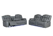 U7068 Grey 10 Pwr Rec Sofa/Pwr Console Rec Loveseat/Pwr Recliner W/LED