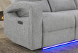 U6611 Grey 15 Pwr Rec Sofa/Pwr Console Rec Loveseat/Power Recliner