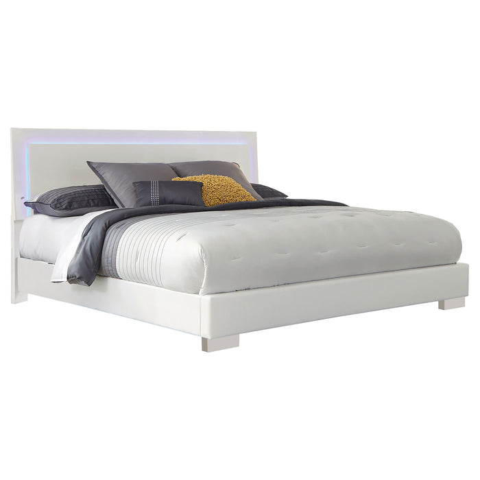 Felicity Panel Bed with LED Lighting