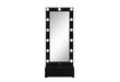 Ella Black Narrow Tall Mirror with Drawer and Speaker