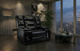 MVP Blanche Black Power Recliner with Power Headrest