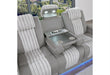 U8000 Grey Pwr Rec Sofa/Pwr Console Rec Loveseat W/PHR