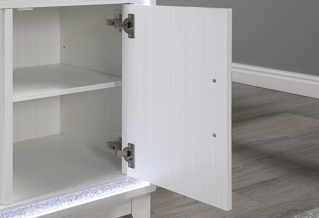 Lily Ent Unit 72 Inch with LED, Speakers, Crystal Inserts