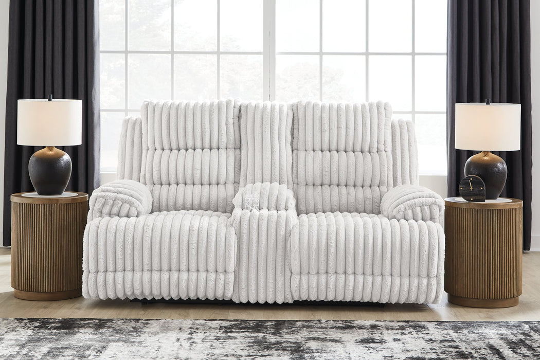 Rhines Falls Power Reclining Loveseat with Console