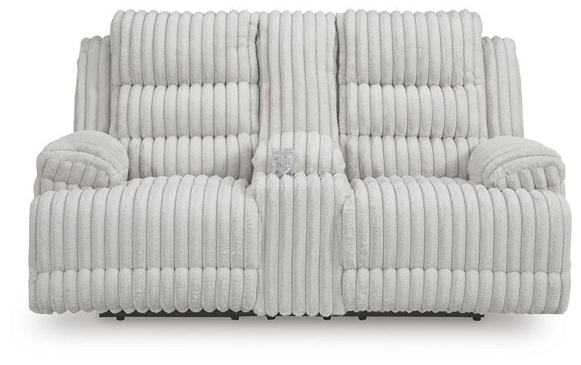 Rhines Falls Power Reclining Loveseat with Console