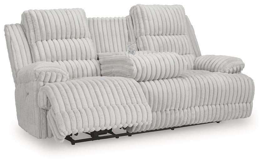 Rhines Falls Power Reclining Sofa with Drop Down Table