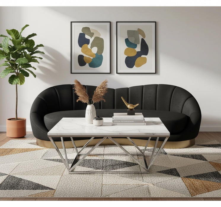 Skyler Chrome Coffee Table