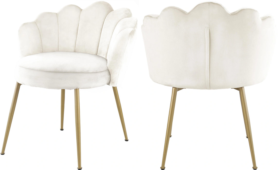 Claire Cream Velvet Dining Chair