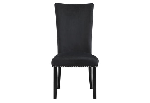 D03 Black Velvet Dining Chair