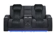 U8000 Pwr Console Rec Loveseat with PHR, LED and Speaker