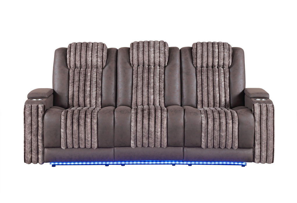 U8000 Pwr Rec Sofa with PHR, Ddt, Reading and LED