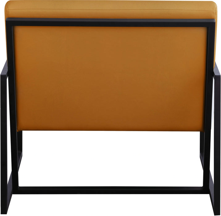 Industry Cognac Faux Leather Accent Chair