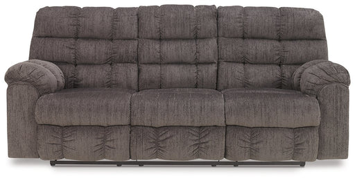 Acieona Reclining Sofa with Drop Down Table image