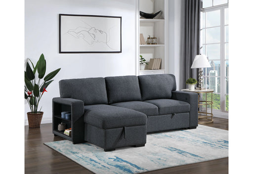 U0202 Dark Grey Reversible Pull Out Sofa Bed