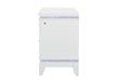 Alina White Nightstand with LED and USB