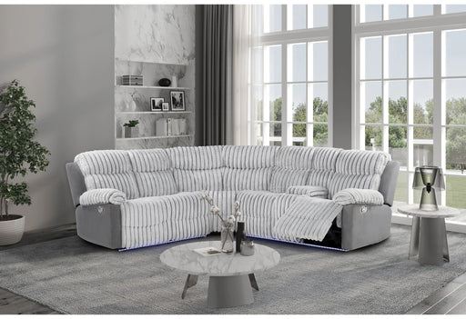 U6028 Grey Sectional with LED