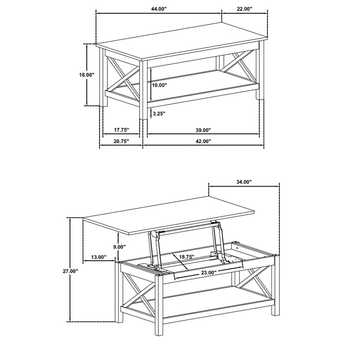 Skyview Lift-Top Coffee Table Set