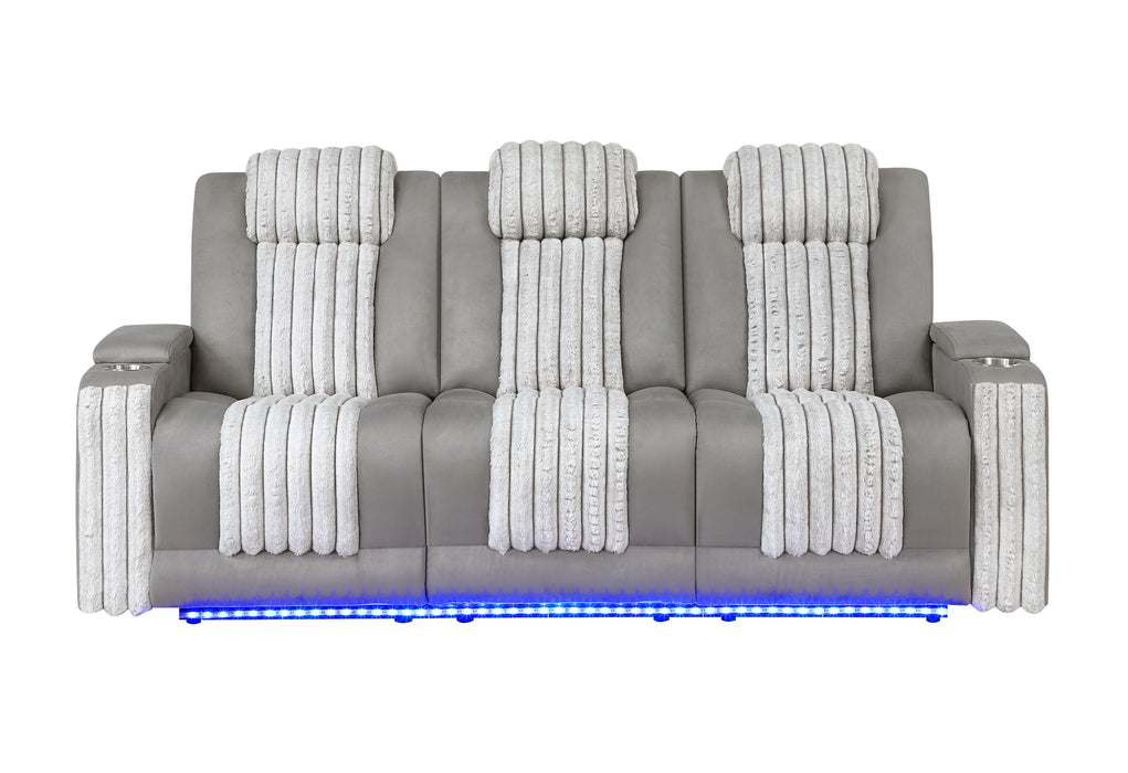 U8000 Pwr Rec Sofa with PHR, Ddt, Reading and LED