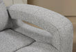 U6611 Grey 15 Power Reclining Sofa/Power Console Reclining Loveseat