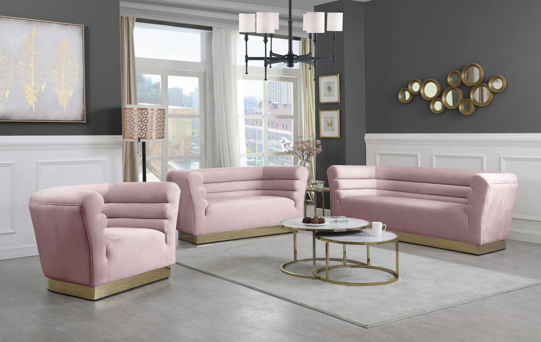 Bellini Pink Velvet Chair