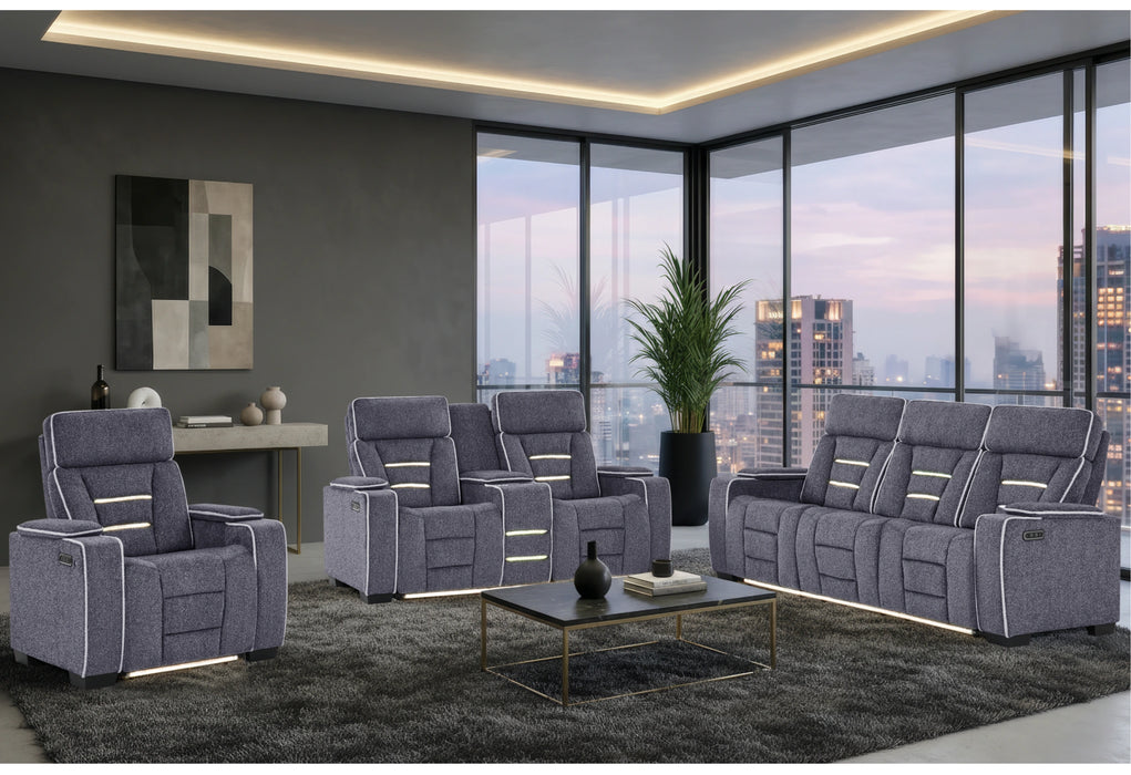 U1895 Grey P2 Recliner with IS and LED