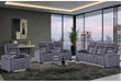 U1895 Grey P2 Reclining Sofa/Console Reclining Loveseat/Recliner