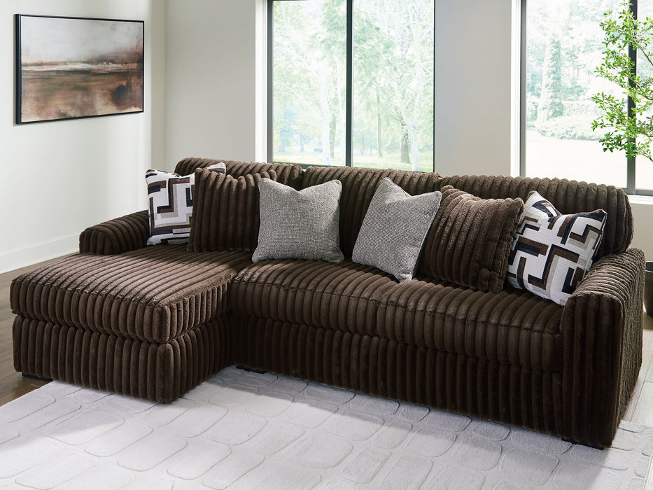 Midnight-Madness Sectional Sofa with Chaise