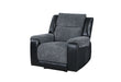 U5914 Grey/Black Recliner