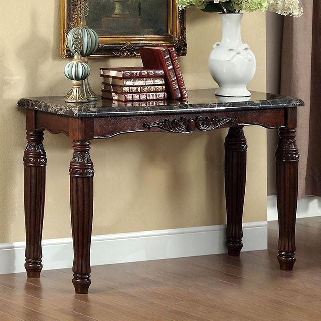 Brampton Espresso/Black Faux Sofa Table image