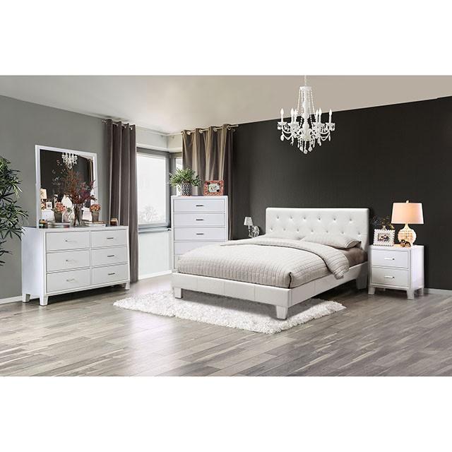 Velen White Cal.King Bed