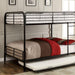 BROCKET Black Metal Full/Full Bunk Bed image