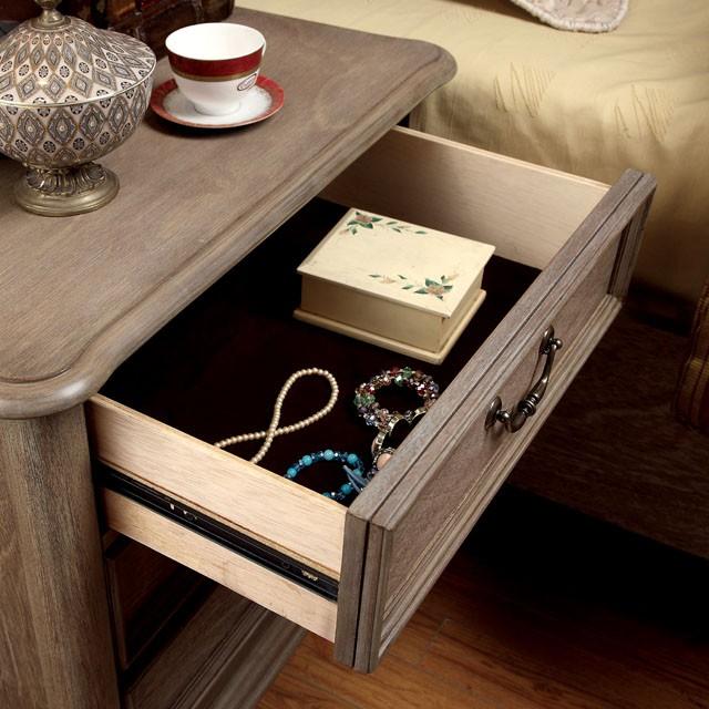 BELGRADE I Rustic Natural Tone Night Stand