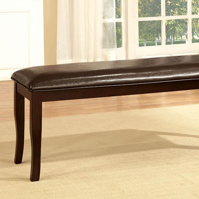 Woodside Dark Cherry/Espresso Bench image