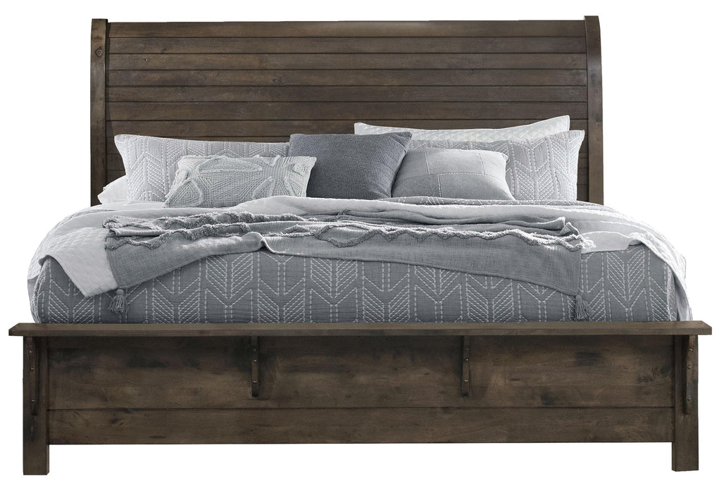 PETER GREY OAK KING BED image