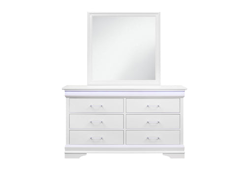 CHARLIE WHITE DRESSER WITH LED image