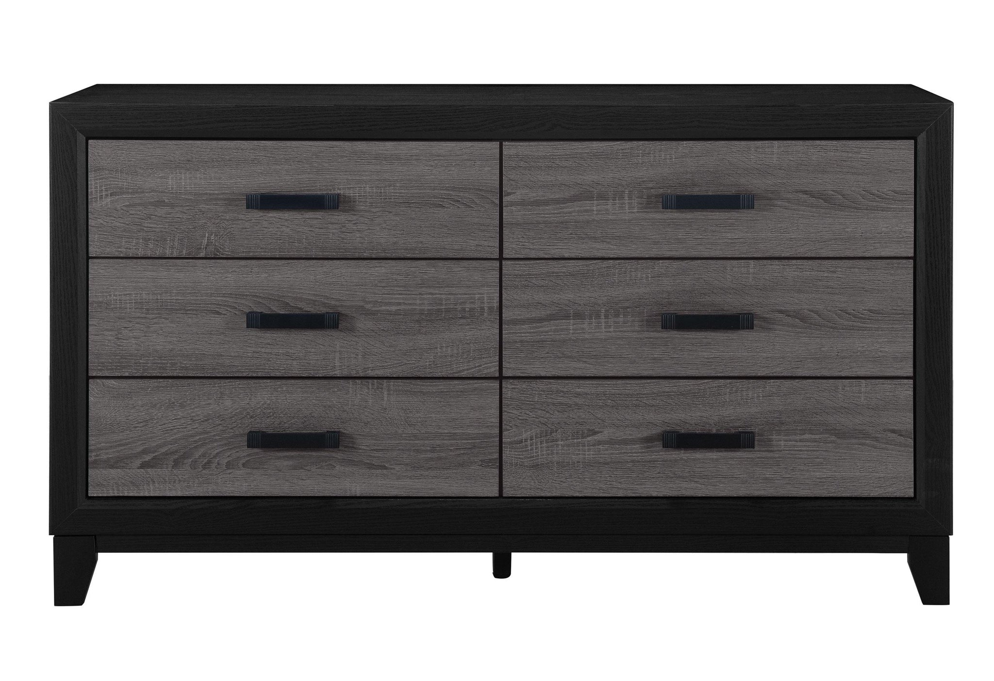 black and grey dresser Dresser with Black Rectangular Pulls Gray