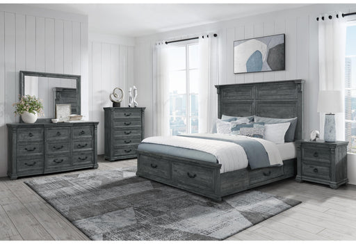 TATUM BROWN KING BED GROUP WITH STORAGE image