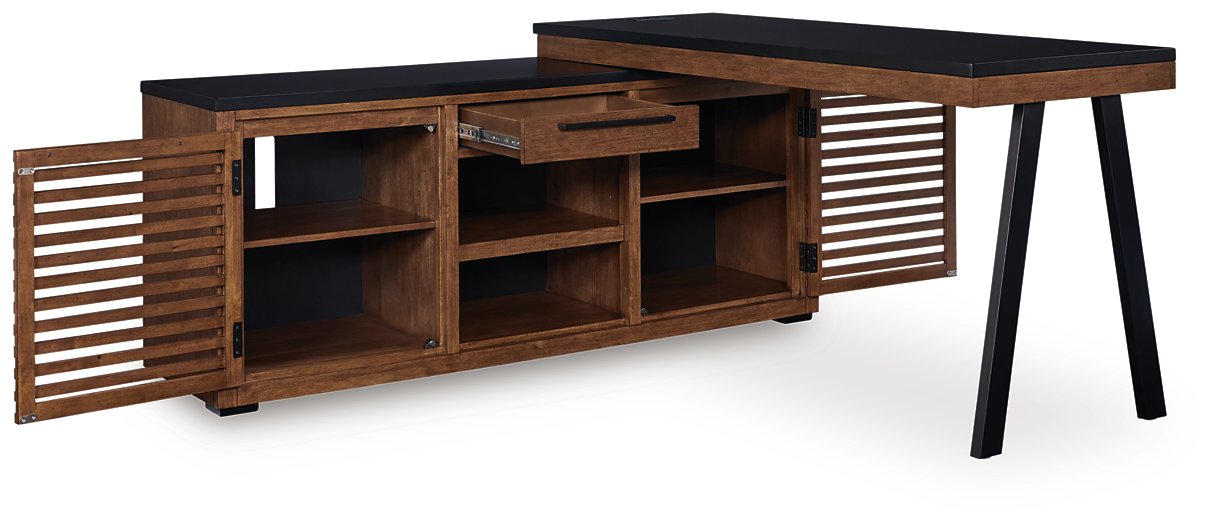 Kallari Credenza with Desk Return
