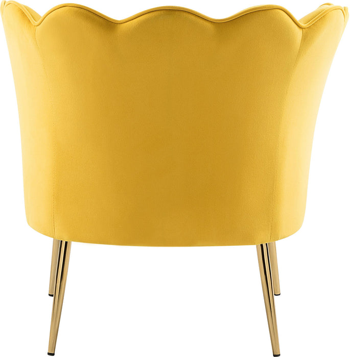 Jester Yellow Velvet Accent Chair - D&N Furniture (PA)