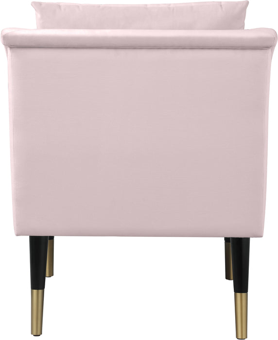 Elegante Pink Velvet Accent Chair - D&N Furniture (PA)