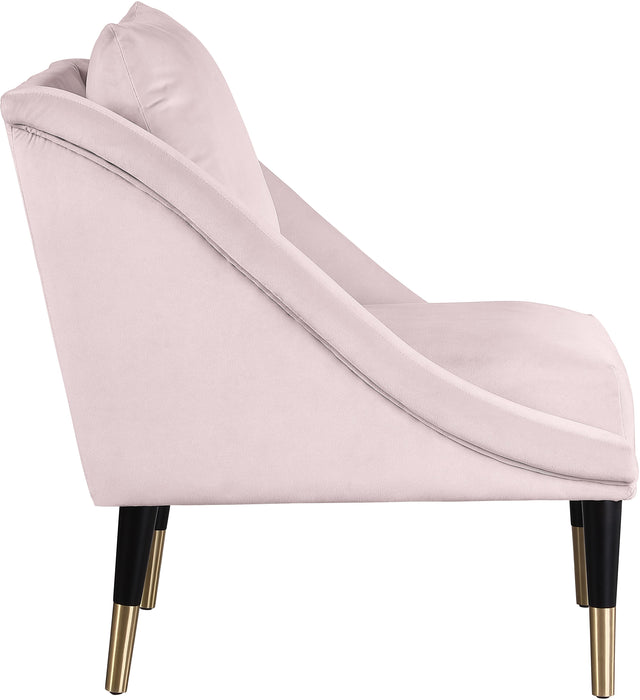 Elegante Pink Velvet Accent Chair - D&N Furniture (PA)