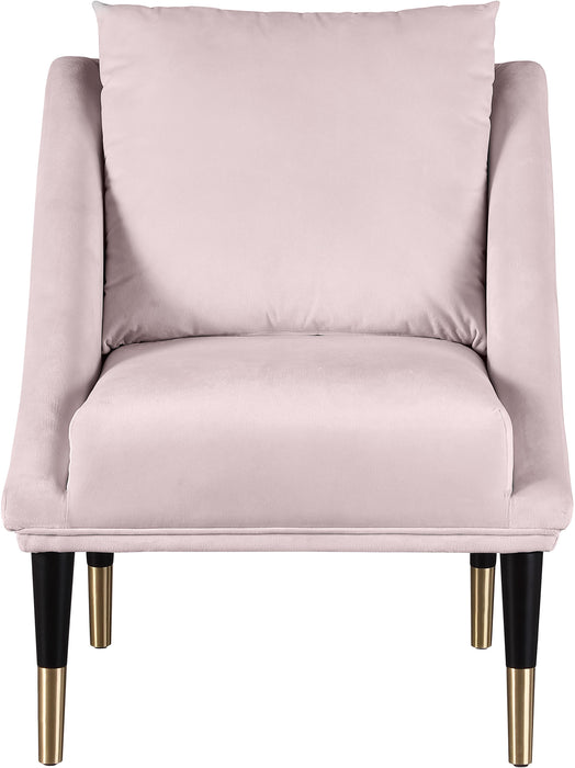 Elegante Pink Velvet Accent Chair - D&N Furniture (PA)