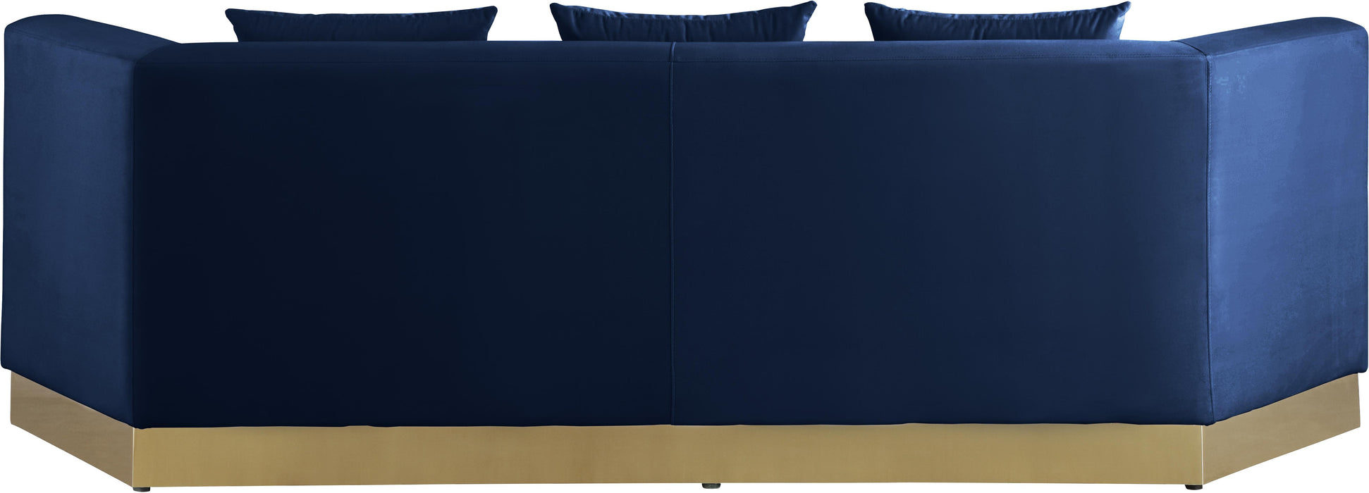 Marquis Navy Velvet Sofa - D&N Furniture (PA)