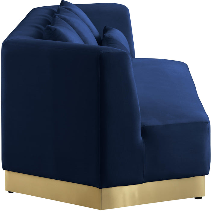 Marquis Navy Velvet Sofa - D&N Furniture (PA)