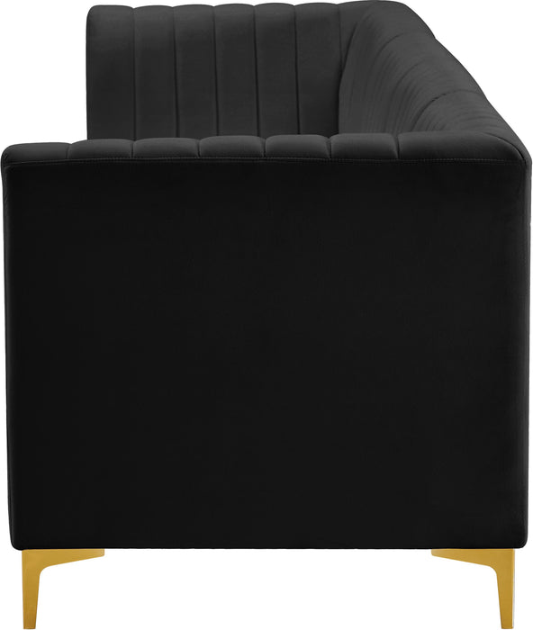 Alina Black Velvet Modular Sofa - D&N Furniture (PA)